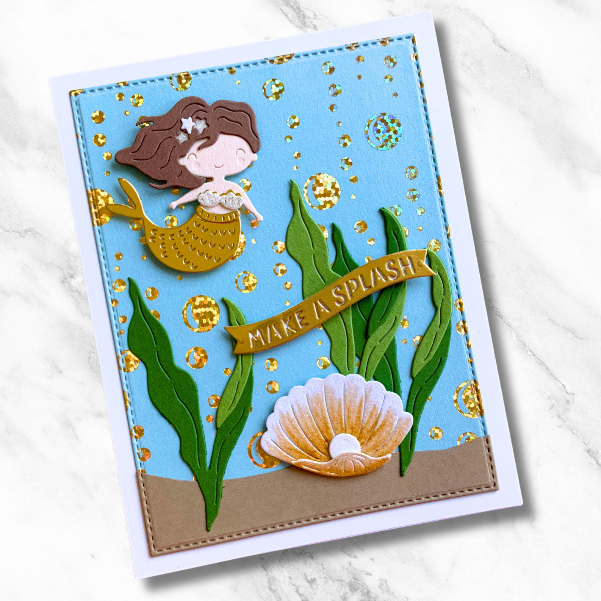 Beneath the Bubbles - Glimmer Hot Foil Kit of the Month (Plates & Die Only)