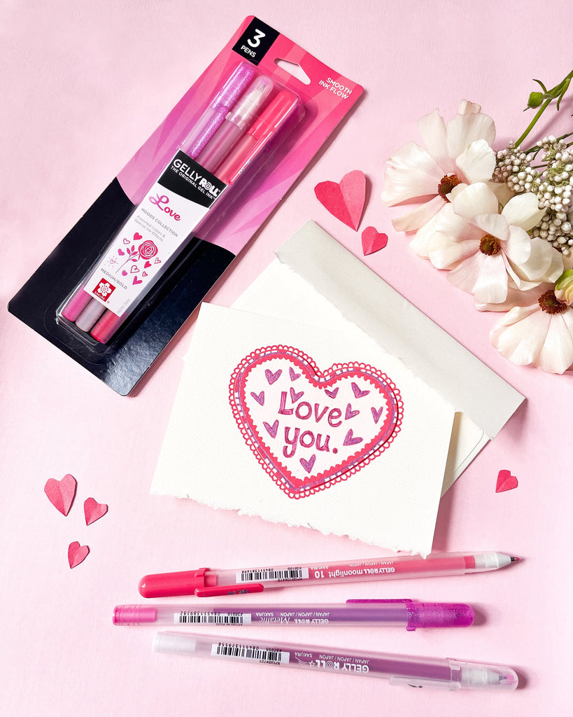 Sakura Gelly Roll Moods Collection Pens - Love, Set of 3
