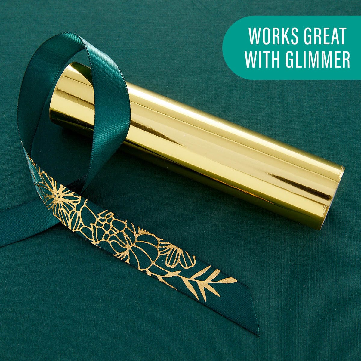 Vivant Double Face Satin Dark Green Ribbon - 27 yards - Default Title -  Spellbinders Paper Arts in 2023