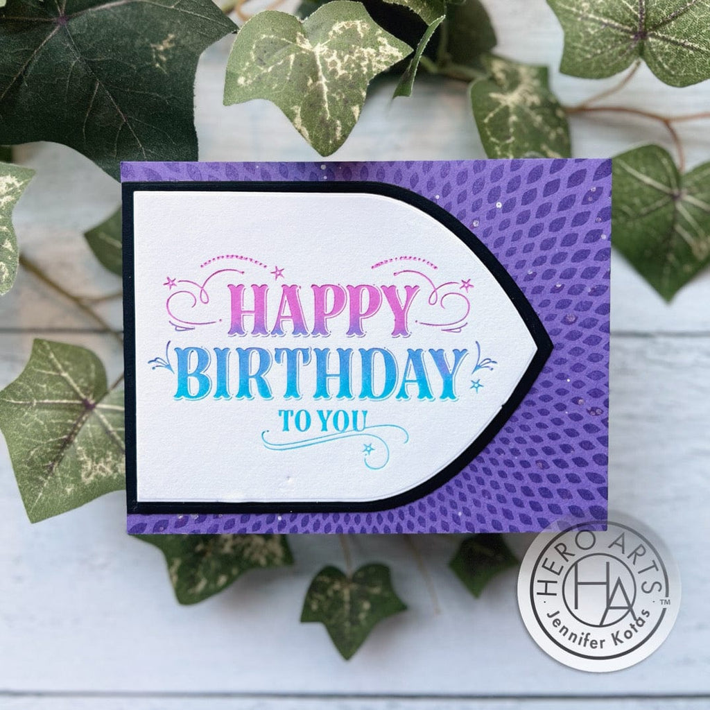 Happy Birthday Letterpress Plate