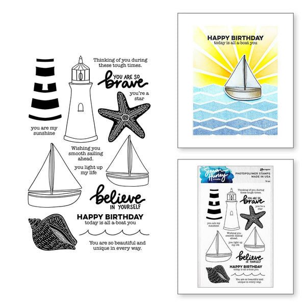 Simon Hurley Create Clear Stamps 6x9 Birthday Basics