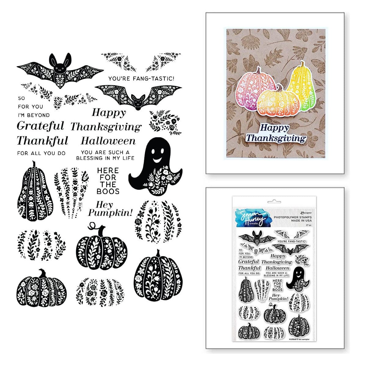 Ranger Fall Sampler Ranger Fall Sampler Clear Stamp Set by Simon Hurley create ...