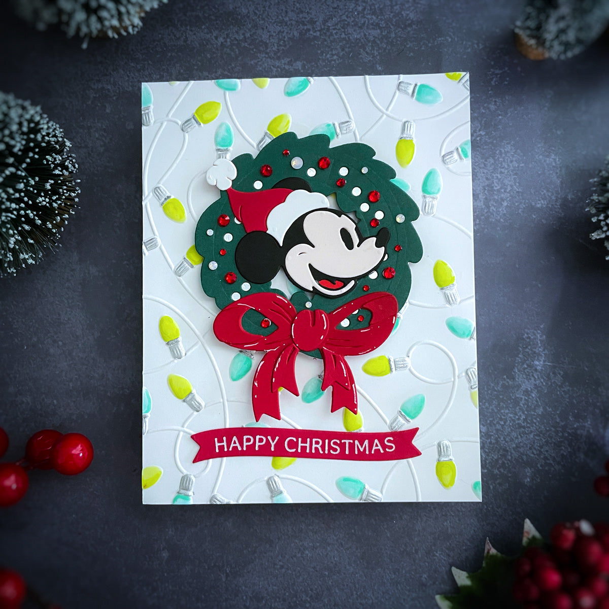 Classic Mouse Christmas Embellishments Etched Dies