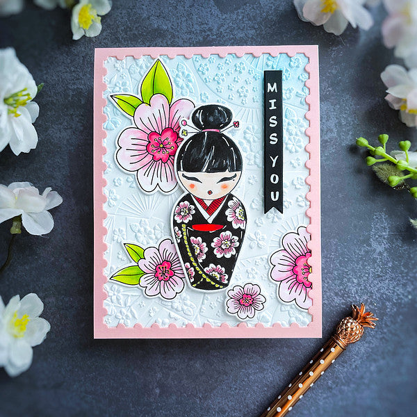 Blossoms & Sentiments BetterPress Plate & Die Set from the Spring