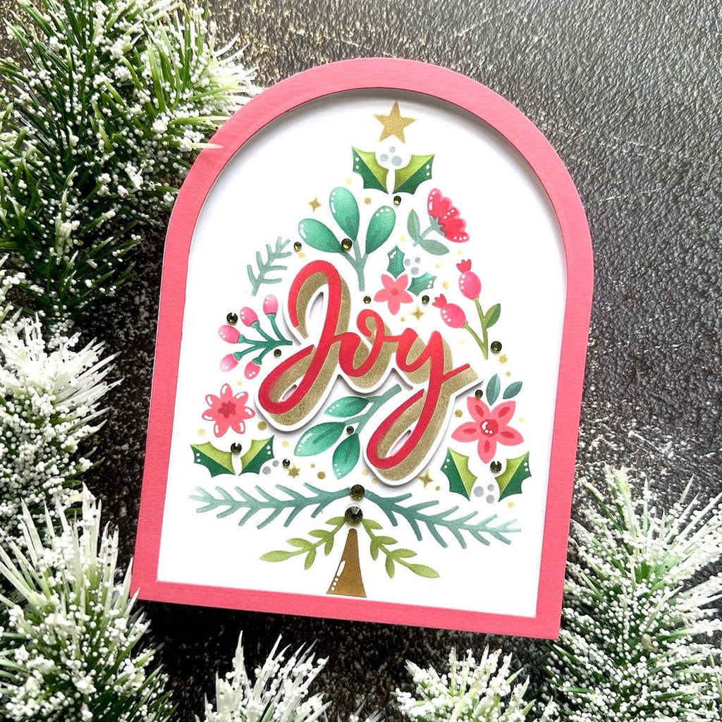 Spellbinders Layered Joy Tree Stencils from the Layered Christmas Stencils  Collection