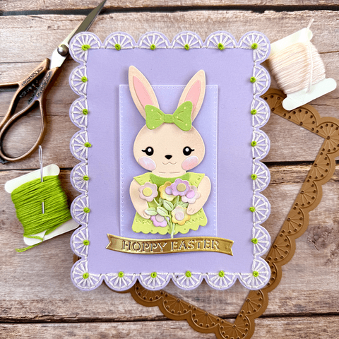 Dancin' Hoppy Bunnies Everywhere - Large Die of the Month