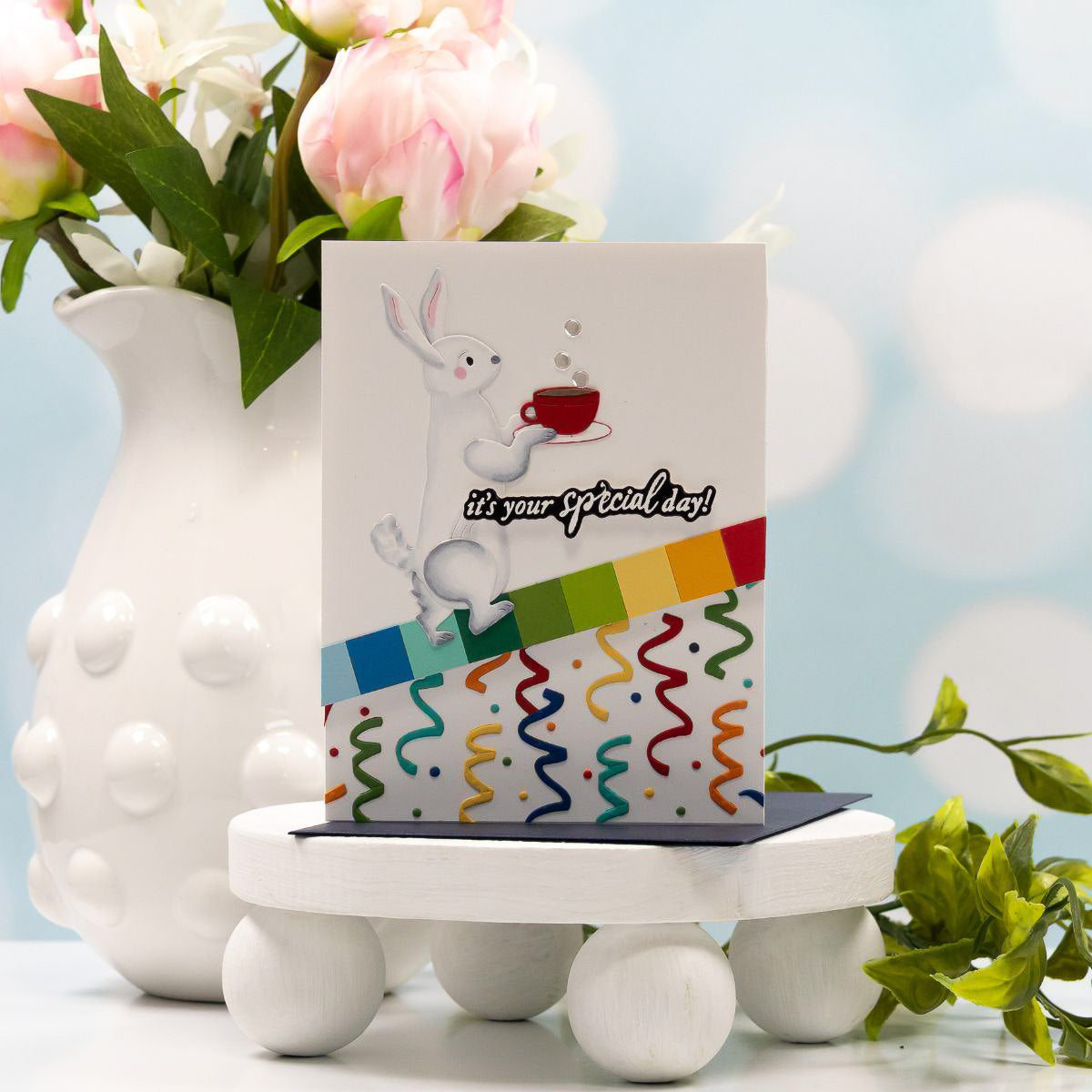 A Very Happy Birthday Sentiments Press Plate & Die Set