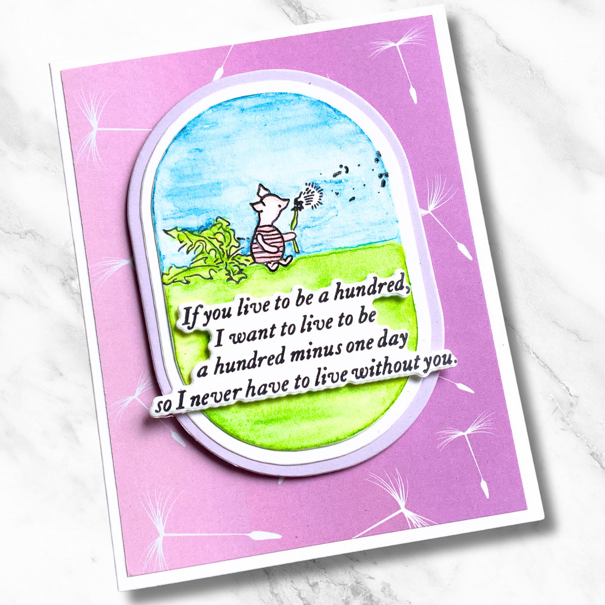 A Very Happy Birthday Sentiments Press Plate & Die Set