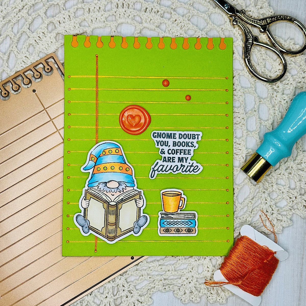 Stitched Taking Notes -  Stitching Die of the Month