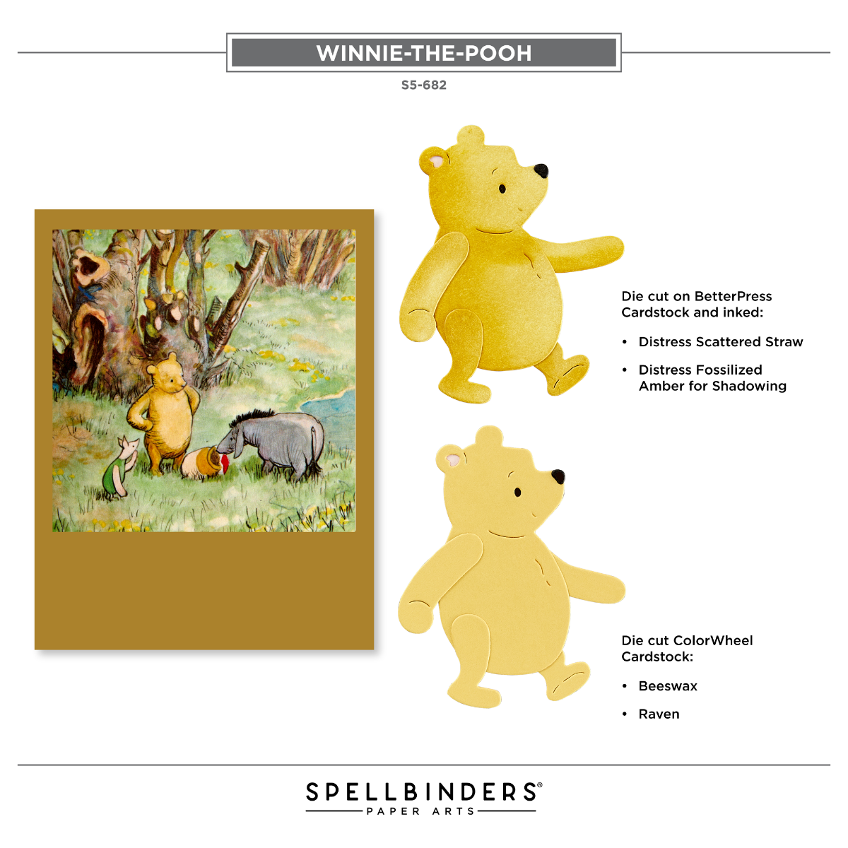 Pooh & Piglet Etched Dies in Collaboration with Simple Stories