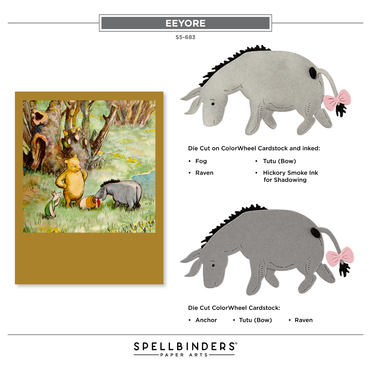 Tigger & Eeyore Etched Dies in Collaboration with Simple Stories