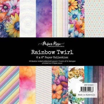 Rainbow Twirl 6x6 Paper