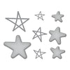Hand Drawn Stars Etched Dies for Paper Crafting