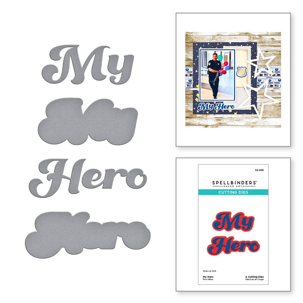 My Hero Etched Dies from the Storytelling by Spellbinders Scrapbooking Collection