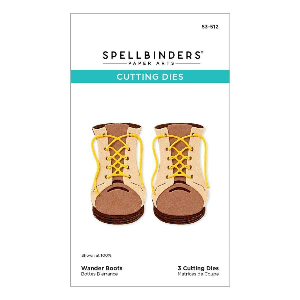Wander Boots Etched Dies from the Storytelling by Spellbinders Scrapbooking Collection Packaging