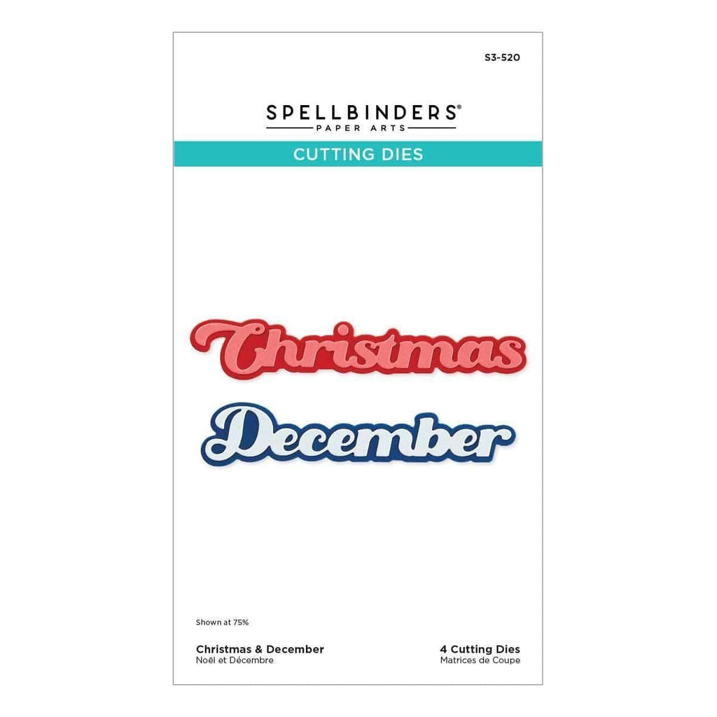 Christmas & December Etched Dies Storytelling by Spellbinders Scrapbooking Collection packaging