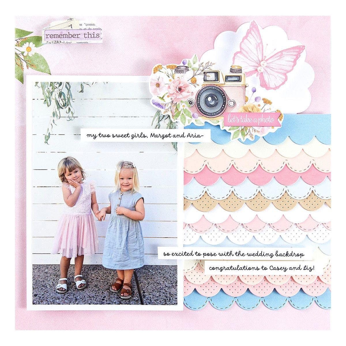 Stitch & Dots Scallop Borders Etched Dies with Simple Stories