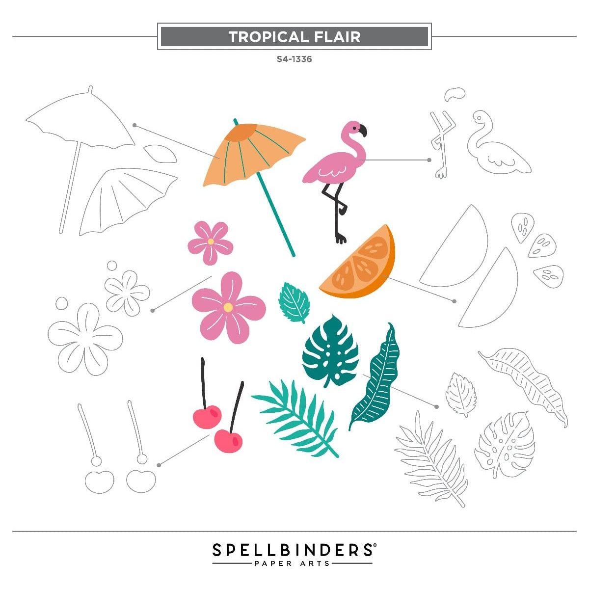 Tropical Flair Etched Dies