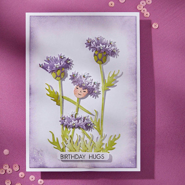 Layered Wildflowers Etched Dies from the Wildflowers Collection by