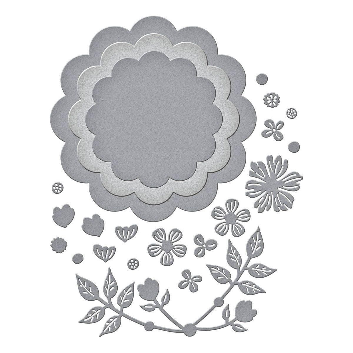 Scallop Journal Cards Etched Dies with Simple Stories