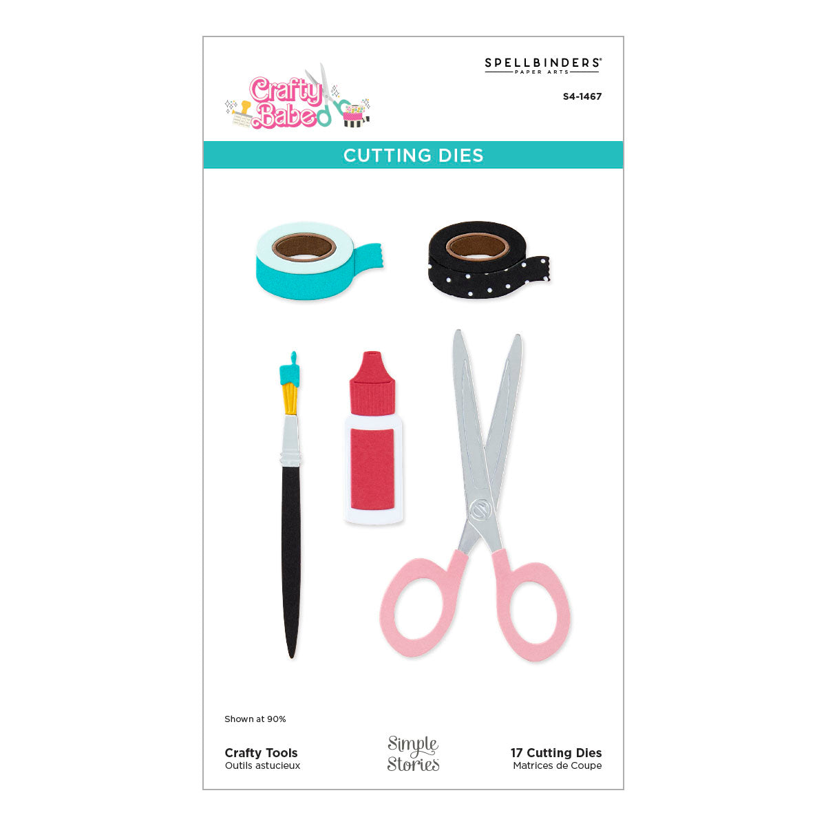 Crafty Tools Etched Dies from the Crafty Babe Collection with Simple Stories