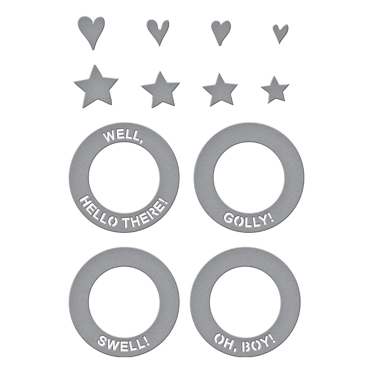 Frame & Sentiments Etched Dies