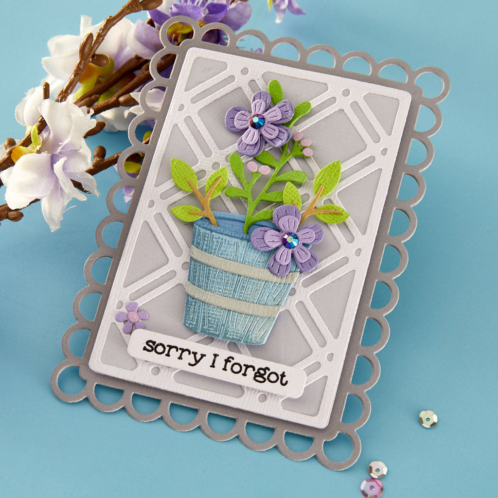 Garden Planter Etched Dies by Lisa Horton | Hero Arts