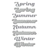 Four Seasons Etched Dies are part of the All Seasons Scrapbooking Collection Dies