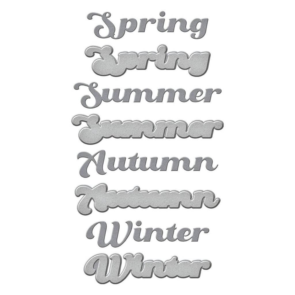 Four Seasons Etched Dies are part of the All Seasons Scrapbooking Collection Dies