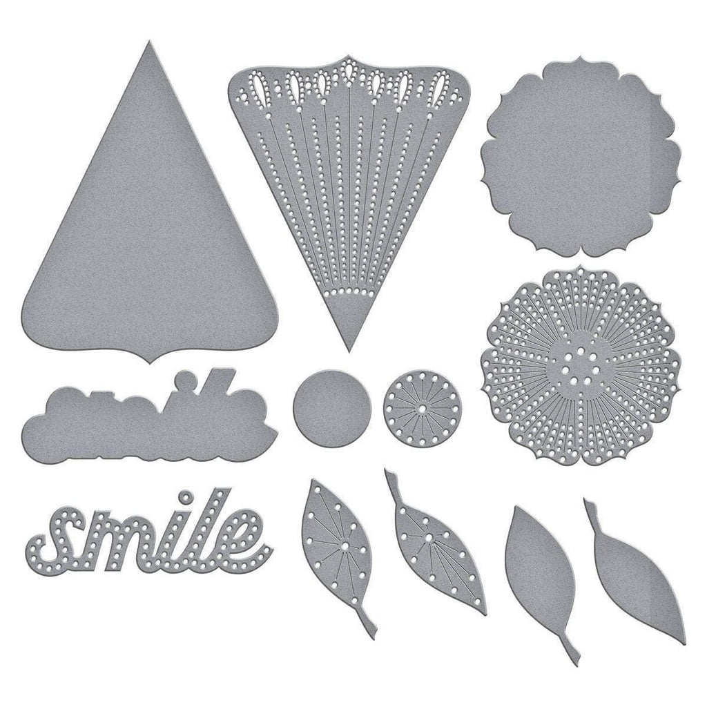 Stitched Petal Bloom Etched Dies from the Storytelling by Spellbinders Scrapbooking Collection Dies