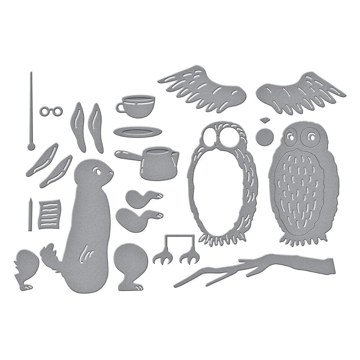 Rabbit & Owl Etched Dies by Simple Stories