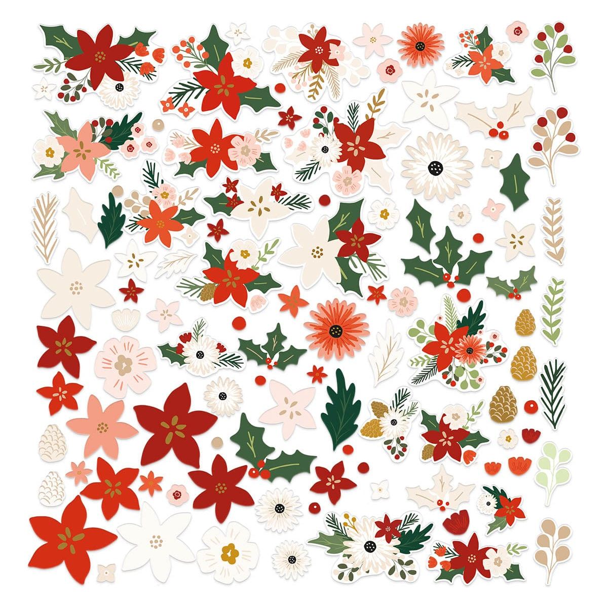 Make It Merry Floral Die Cuts from the Make It Merry Collection