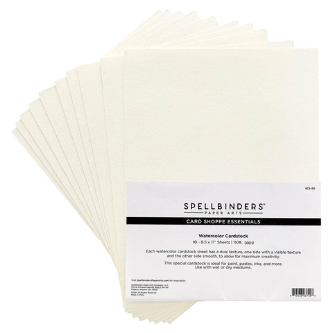 Watercolor Cardstock Paper, Assorted Designs, 8-1/2 x 11 Inch, 50 Pack, Mardel