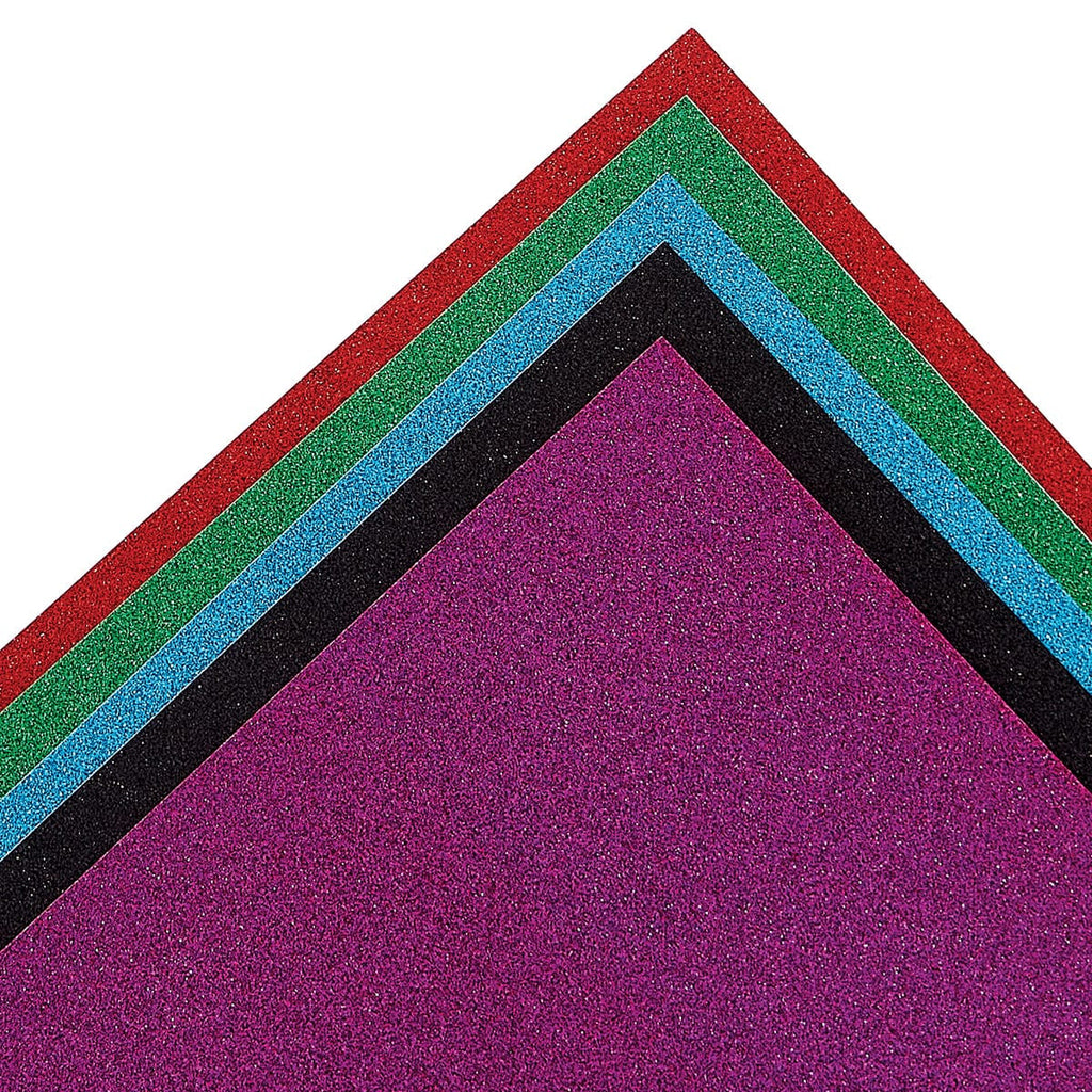 Jewel Tone Assorted Glitter Cardstock 8.5 x 11 - 10 Sheets