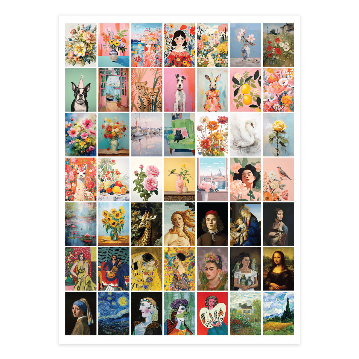 Little Works of Art Rub-On Sheets