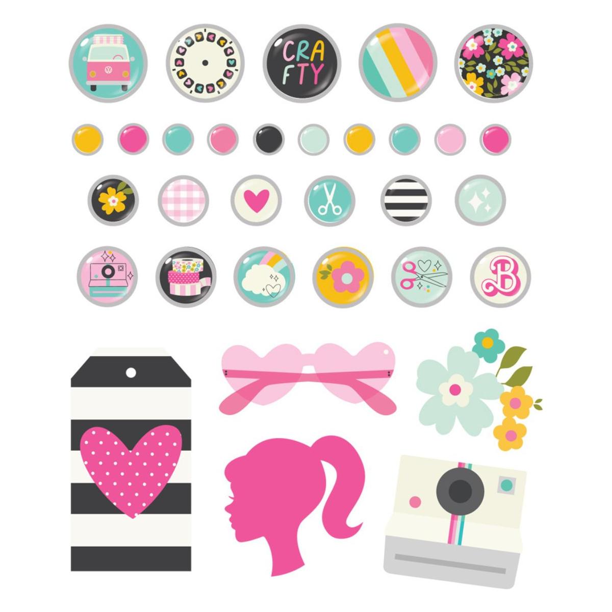 Simple Stories Crafty Babe Decorative Brads