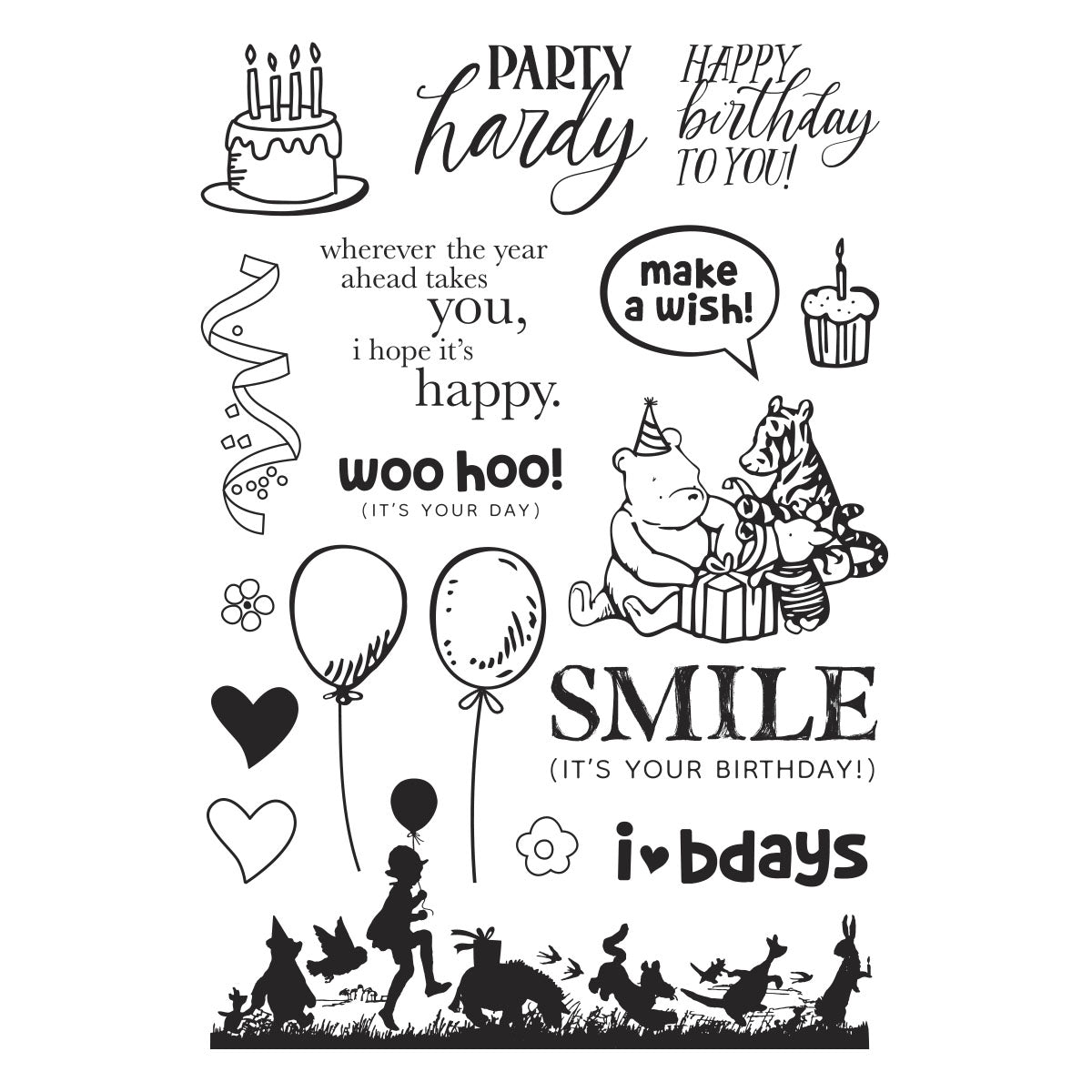 Make a Wish! Clear Stamps & Dies Bundle  by Simple Stories