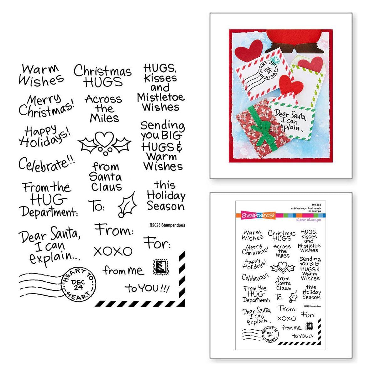 Stampendous christmas tree acrylic stamp set