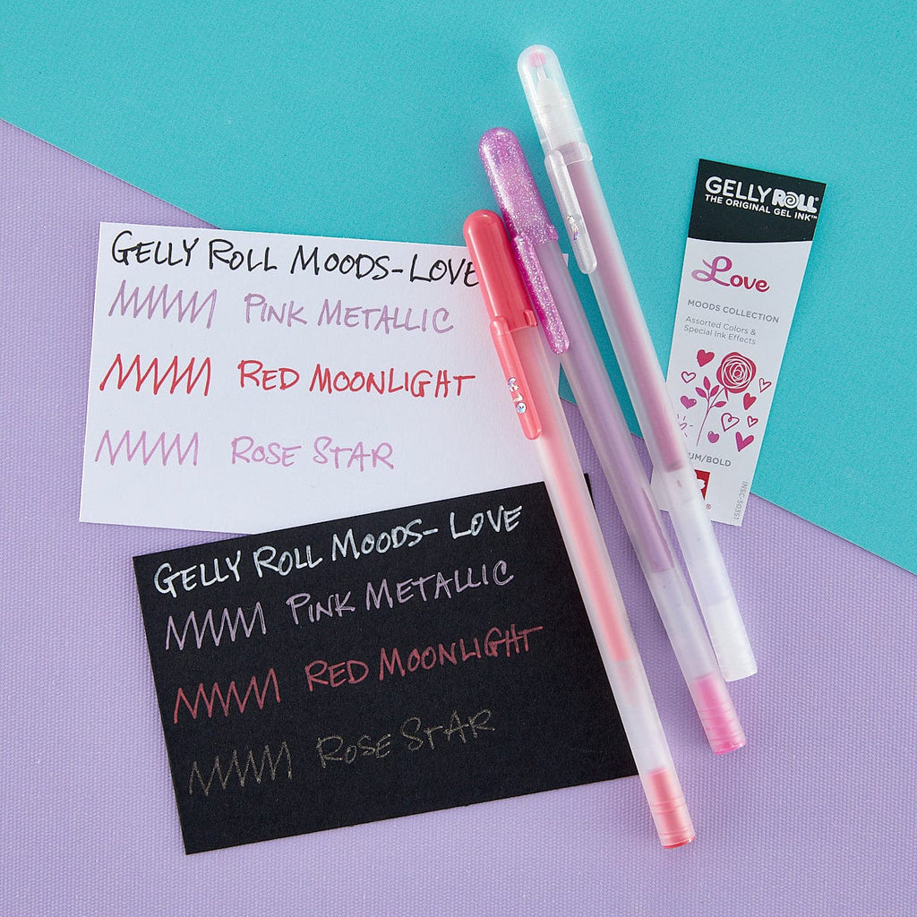 Sakura Gelly Roll Moods - Love (Pink Metallic, Red Moonlight, Rose