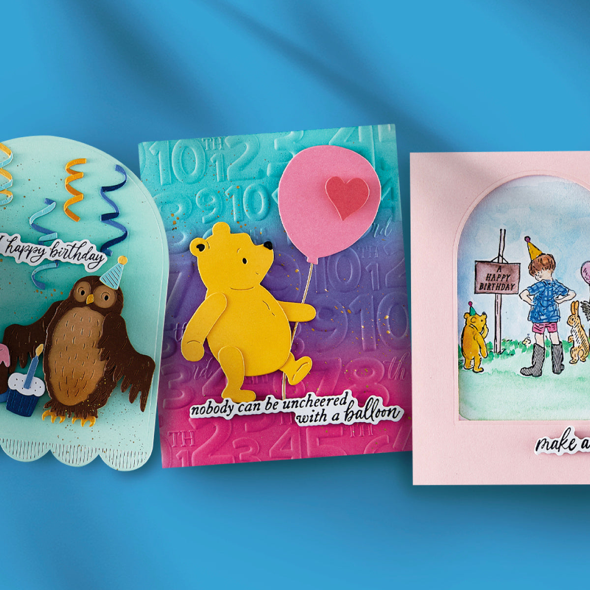 A Very Happy Birthday Sentiments Press Plate & Die Set