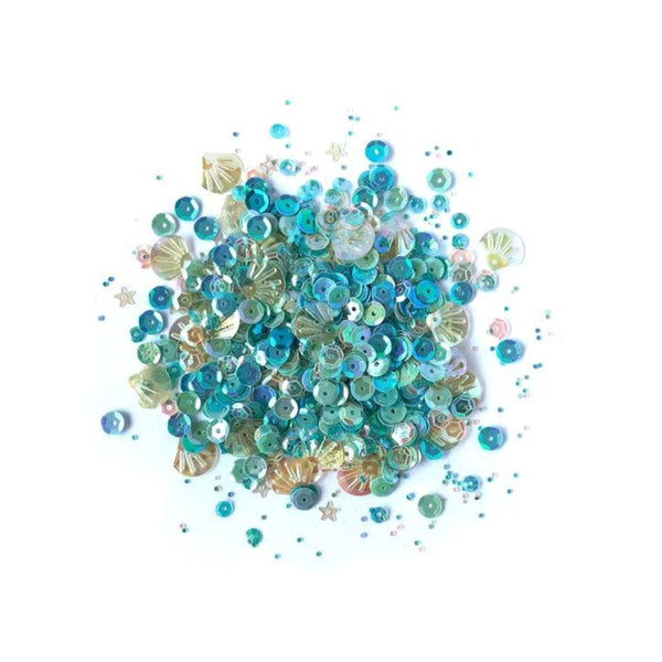 Buttons Galore & More - Seaside Holiday Sequin Tin