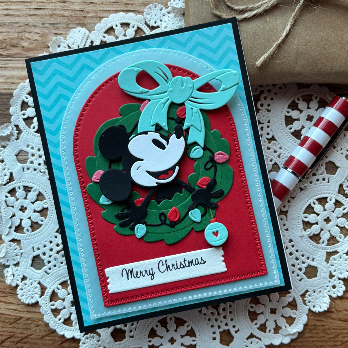 Classic Mouse Christmas Embellishments Etched Dies