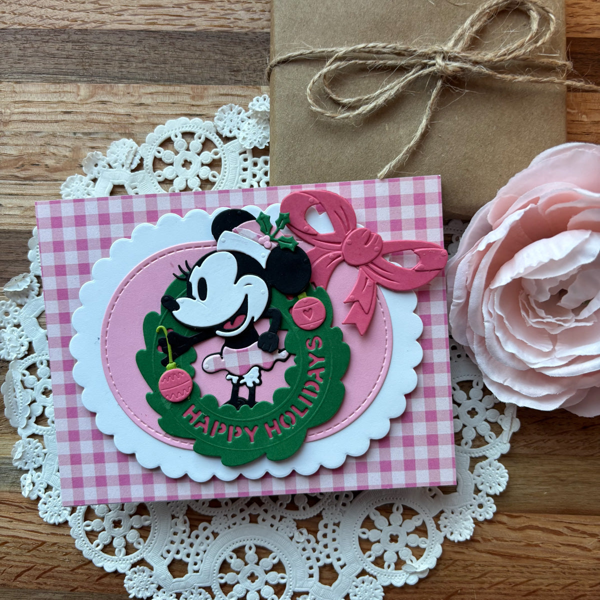 Classic Mouse Christmas Embellishments Etched Dies