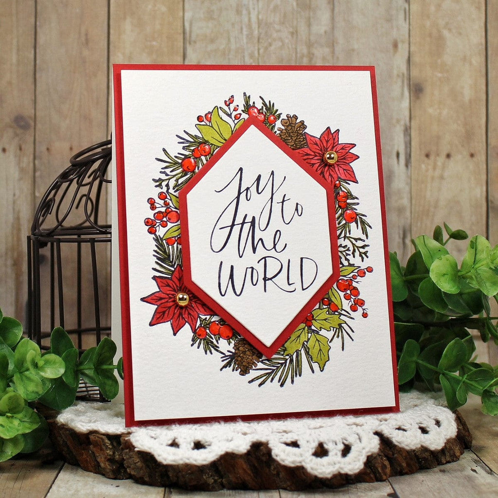 Holiday Foliage Joy Press Plate from the BetterPress Christmas Collection
