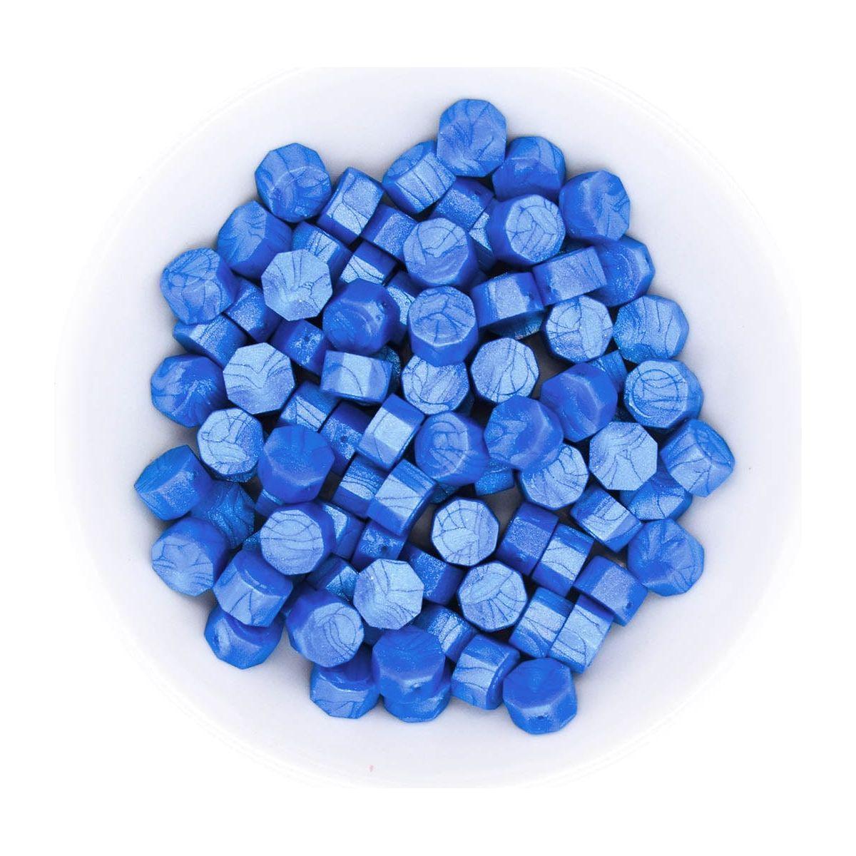 Mystic Blue Wax Beads from the Sealed by Spellbinders Collection