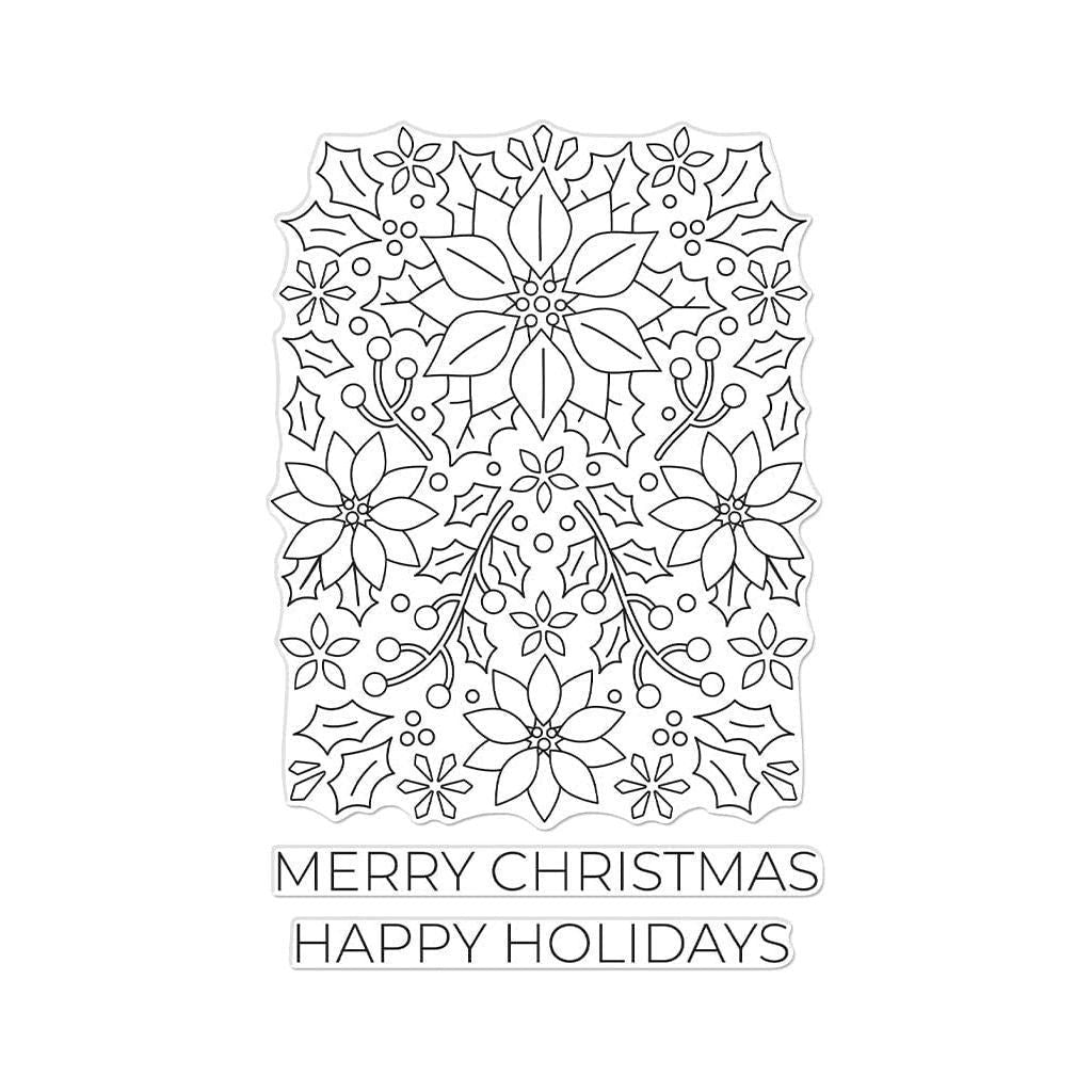 CM773 Poinsettia Pattern - Hero Arts