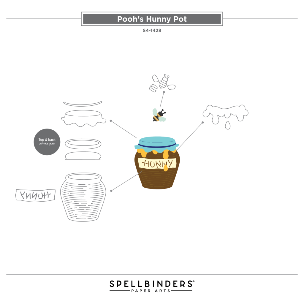 Say Cheese Classic Pooh Die Bundle in Collaboration with Simple Stories