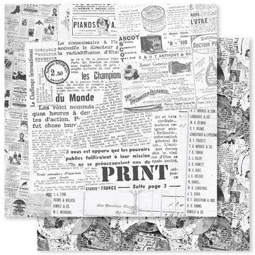 Paper Rose - Fine Print 12x12 Paper Collection paper designs