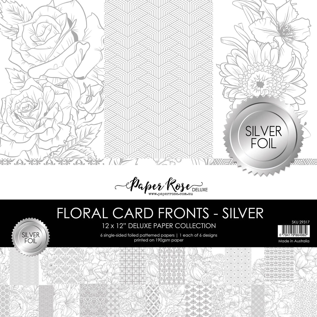 Paper Rose Silver Card Fonts