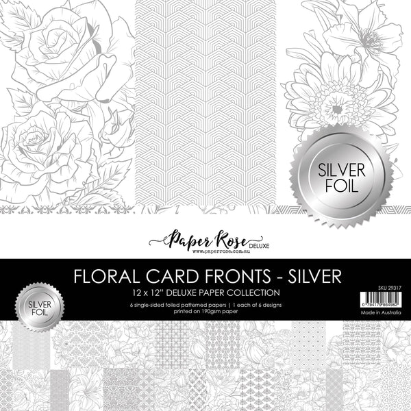 Paper Rose Silver Card Fonts